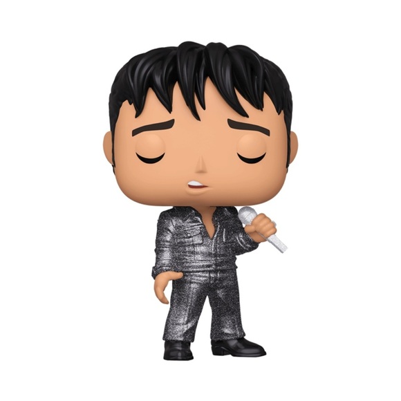 Funko Pop Elvis Presley 68 Comeback Special vinyl figure #188 Diamond Collection - Picture 1 of 2